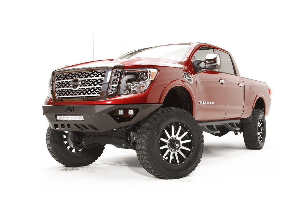 Fab Fours NT16-D3751-B Vengeance Front Bumper Fits 16-20 TITAN TITAN XD