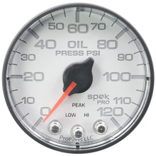 Load image into Gallery viewer, AutoMeter P325128 Spek-Pro Electric Oil Pressure Gauge