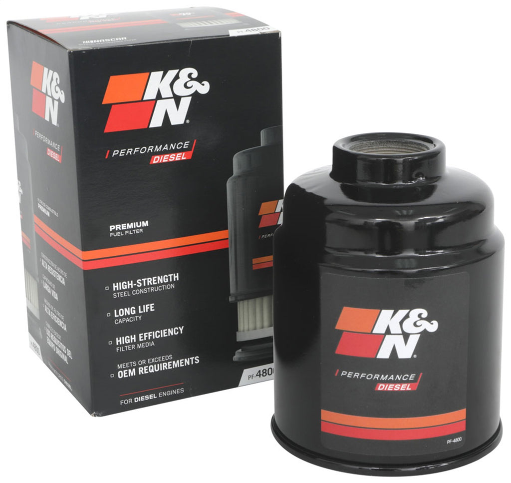 K&N Filters PF-4800 In-Line Gas Filter Fits 13-18 2500 3500 4000 4500 5500