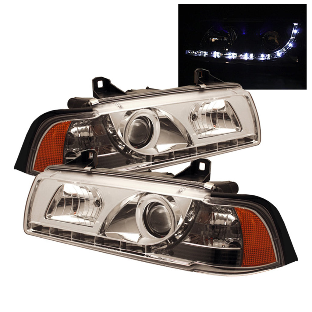 Spyder Auto 5008756 DRL LED Projector Headlights