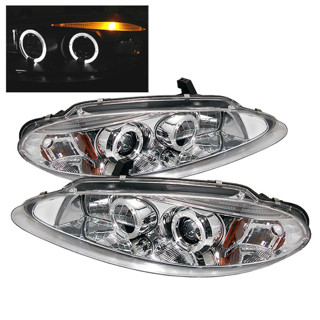 Spyder Auto 5009845 Halo LED Projector Headlights Fits 98-04 Intrepid