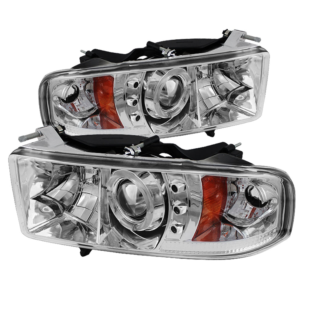 Spyder Auto 5069771 Halo LED Projector Headlights Fits 99-01 Ram 1500