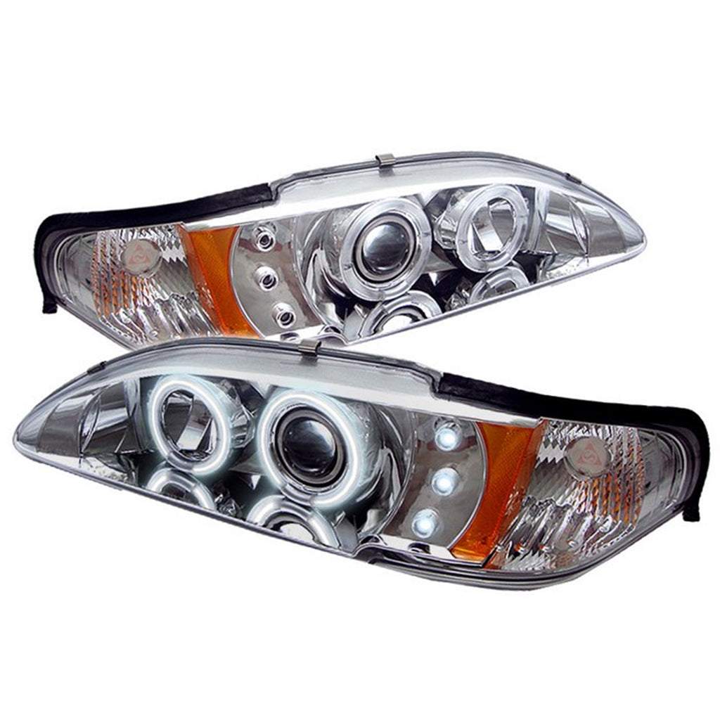 Spyder Auto 5010438 CCFL LED Projector Headlights Fits 94-98 Mustang