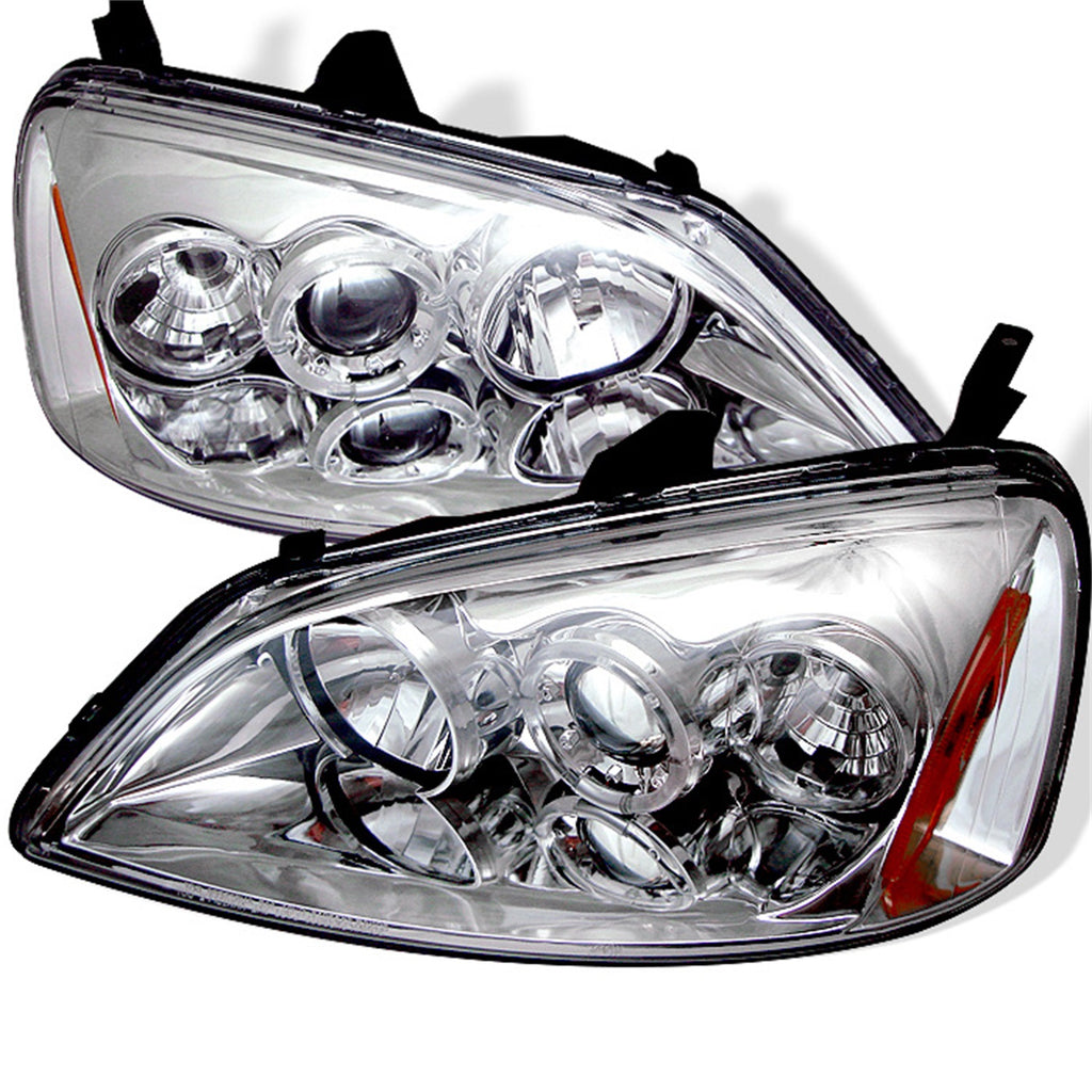 Spyder Auto 5010766 Halo Projector Headlights Fits 01-03 Civic