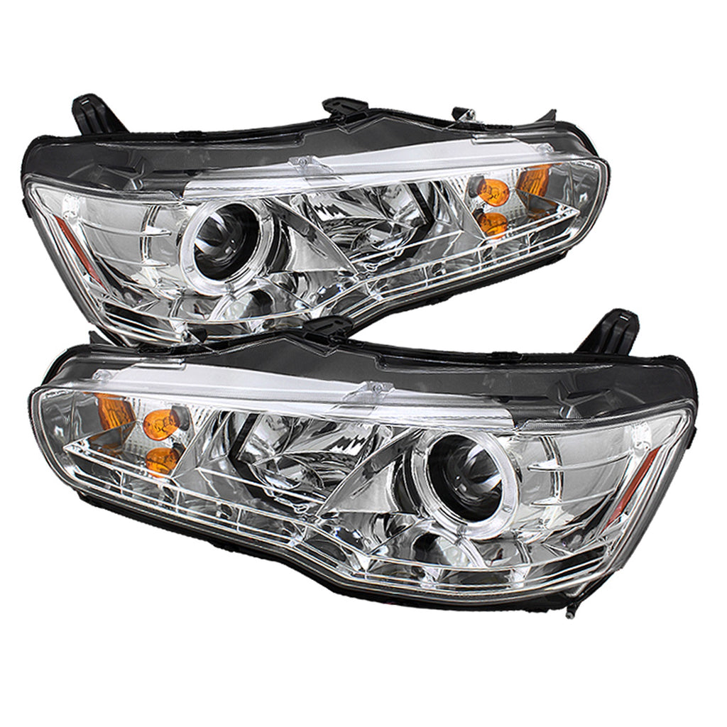 Spyder Auto 5042224 DRL LED Projector Headlights Fits 08-14 Lancer