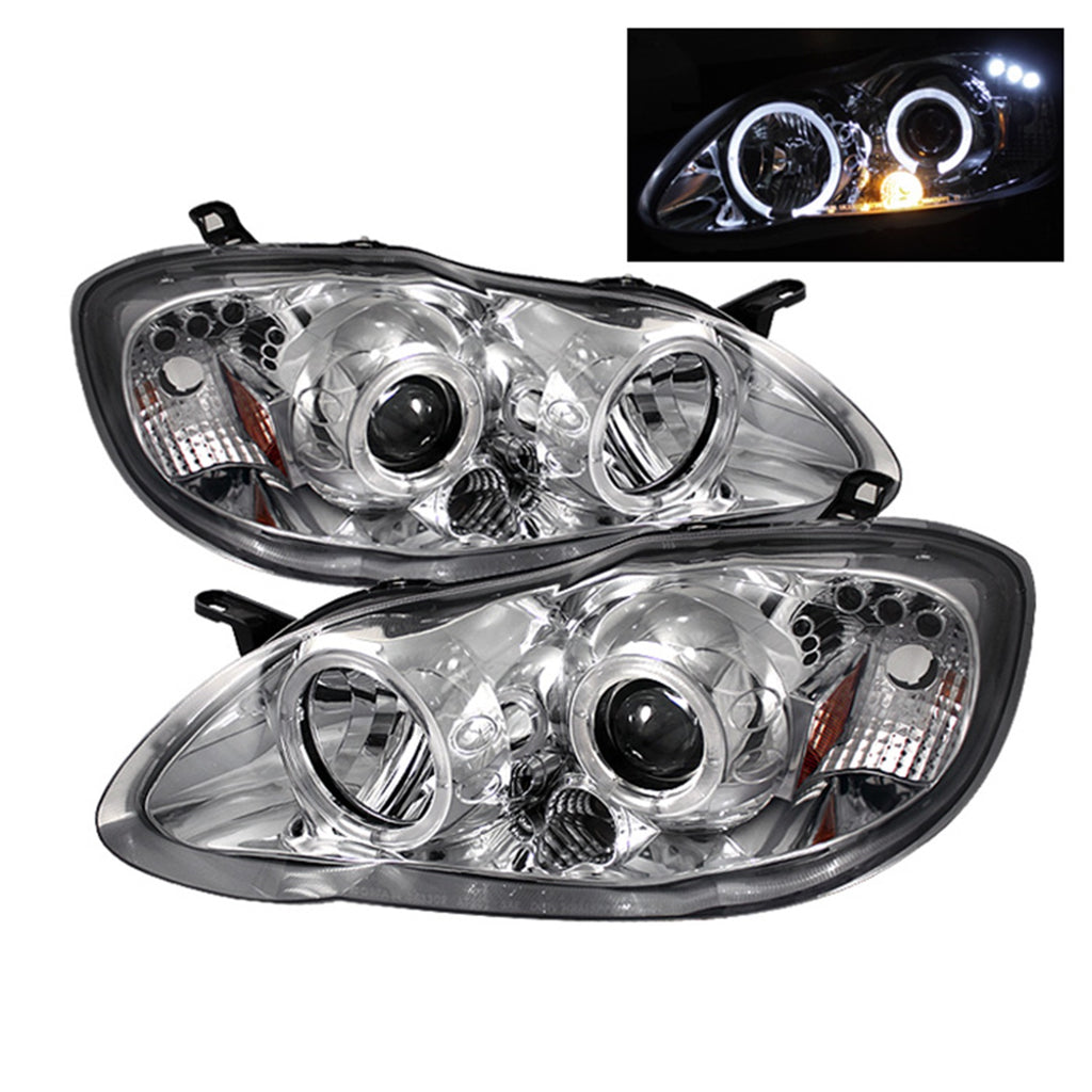 Spyder Auto 5011794 Halo Projector Headlights Fits 03-08 Corolla
