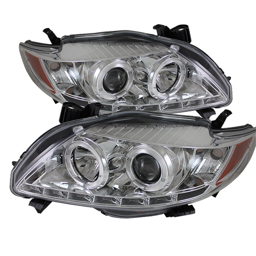 Spyder Auto 5032508 DRL LED Projector Headlights Fits 09-10 Corolla