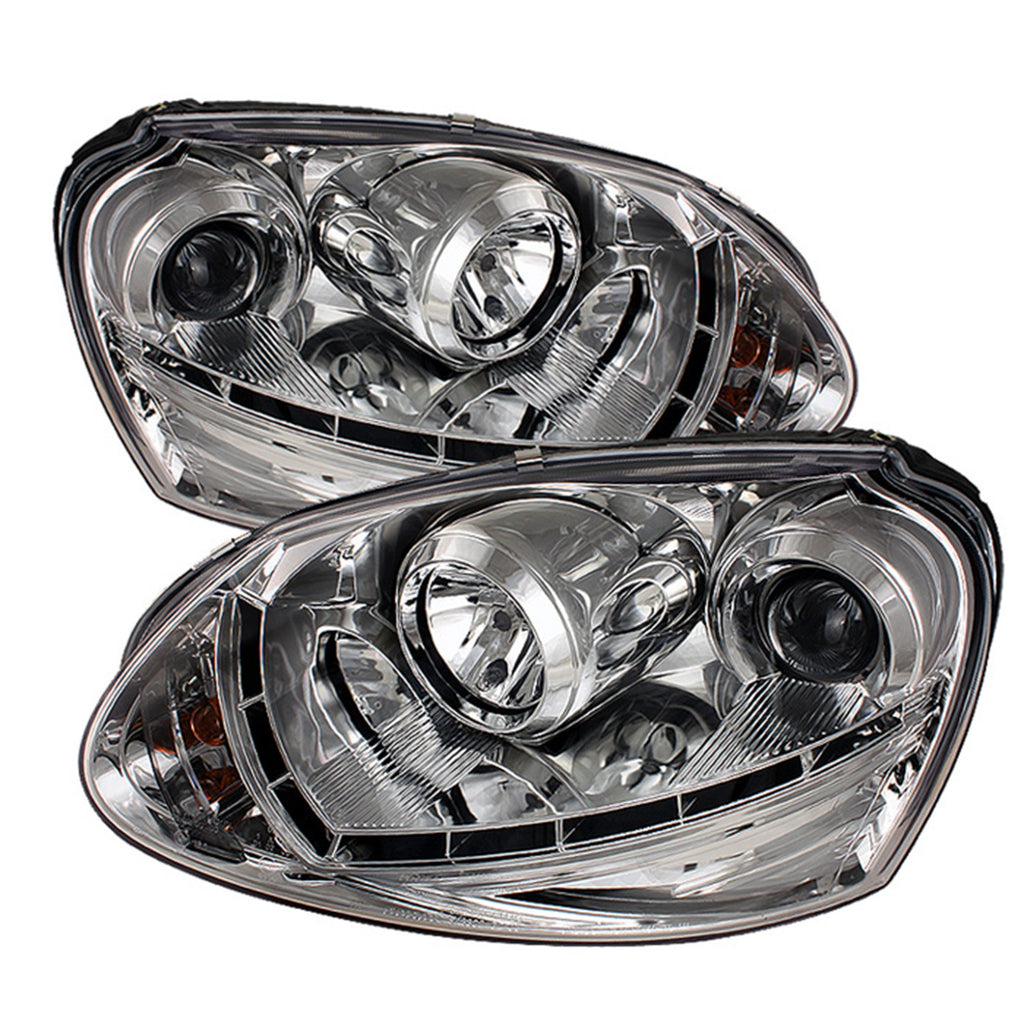 Spyder Auto 5017512 DRL LED Projector Headlights Fits 06-09 GTI Jetta Rabbit