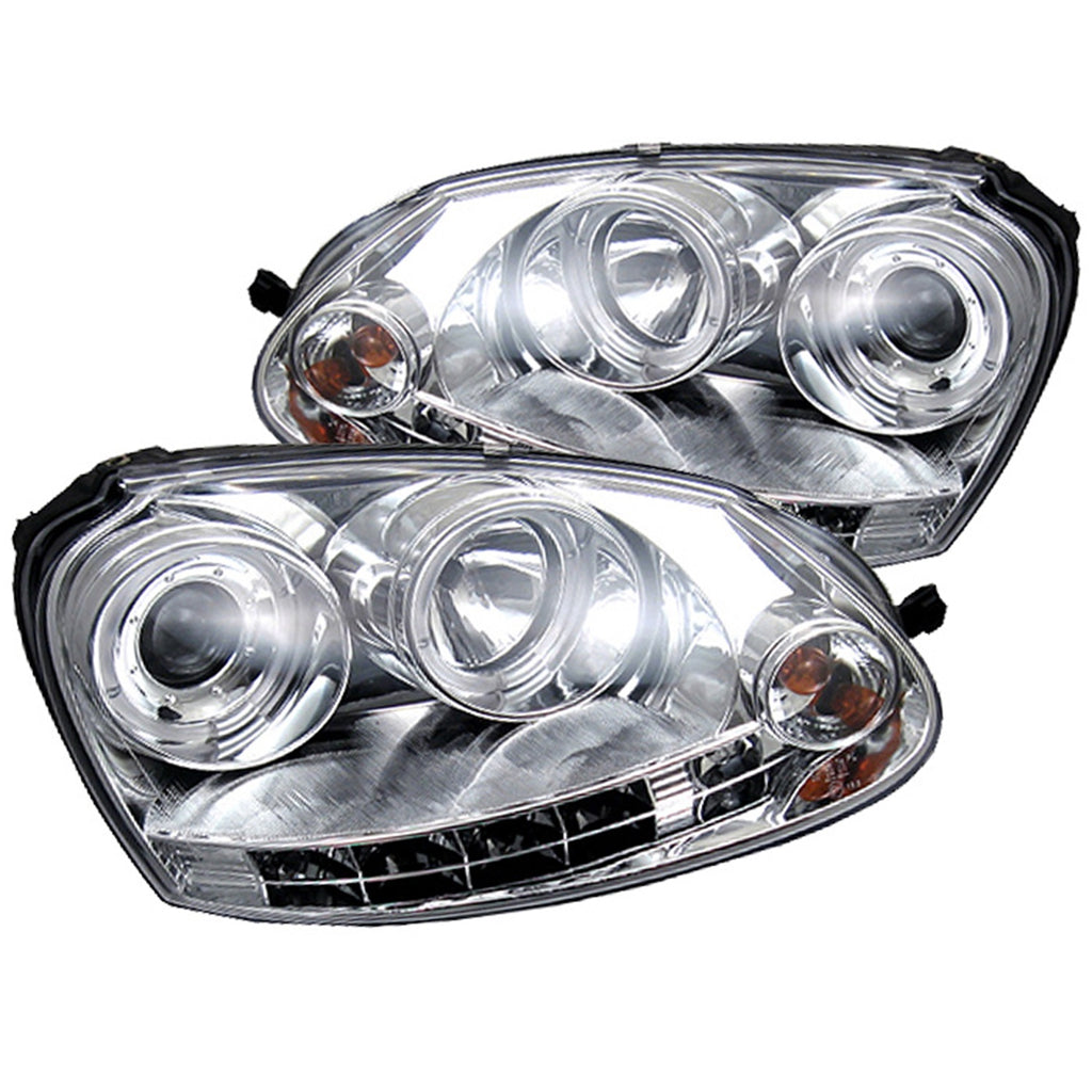 Spyder Auto 5012104 Halo LED Projector Headlights Fits 06-09 GTI Jetta Rabbit