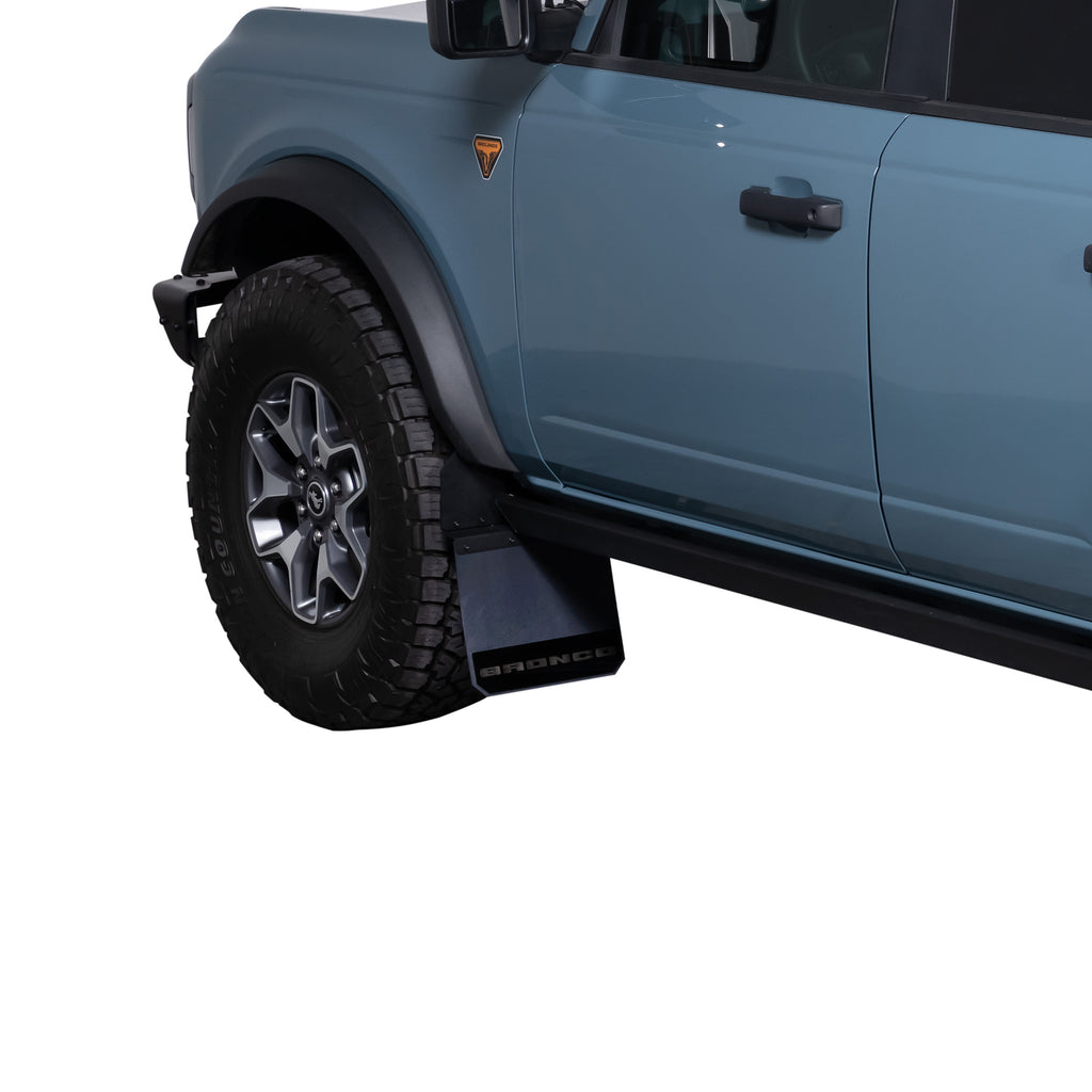 Putco 78580FD Front Mud Flaps w Bronco Logo