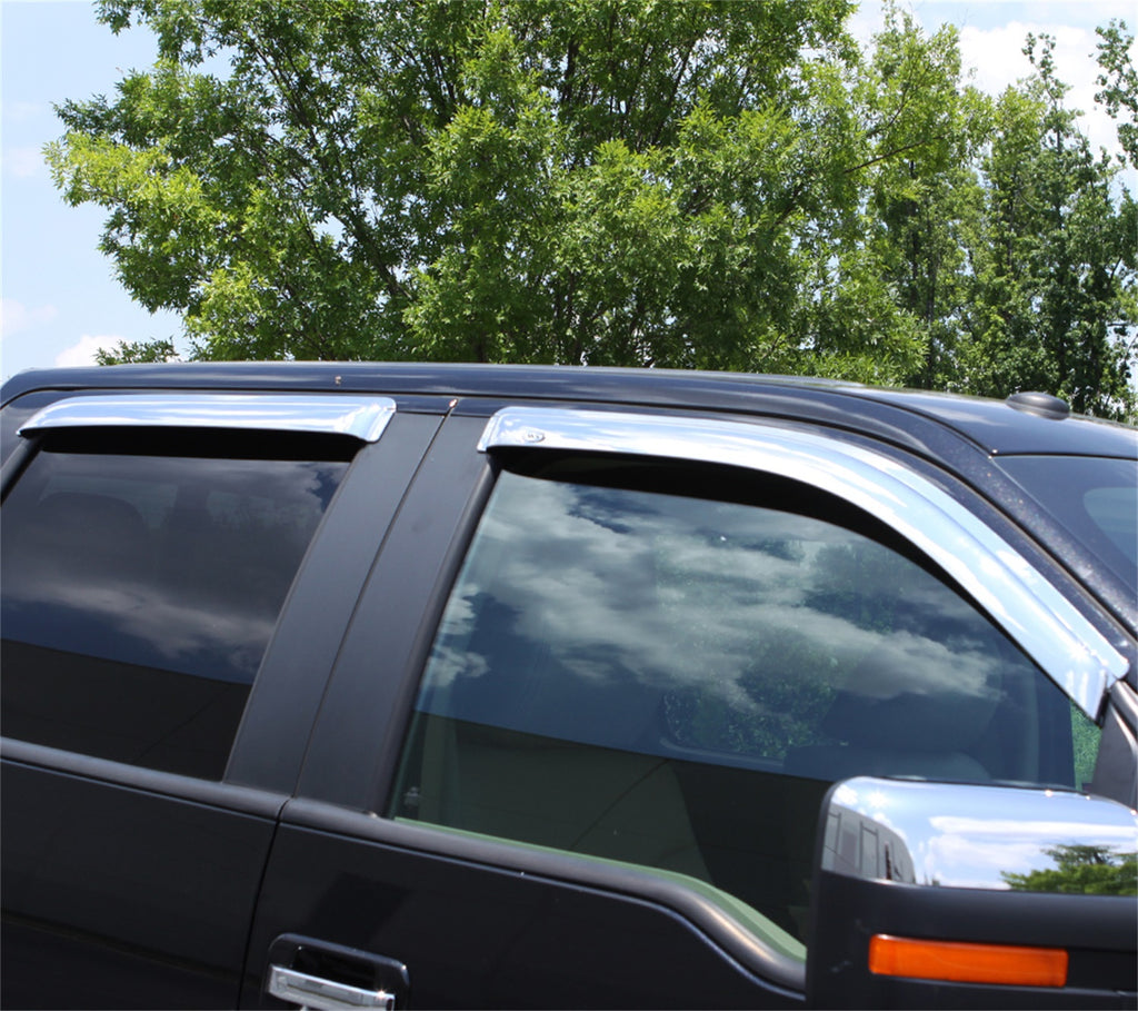 Auto Ventshade 684095 Chrome Ventvisor Deflector 4 pc.