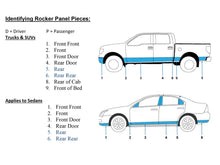 Load image into Gallery viewer, TH60184 Polished Lower Rocker Trim 6Pc Fits 20-24 Silverado HD Crew Cab