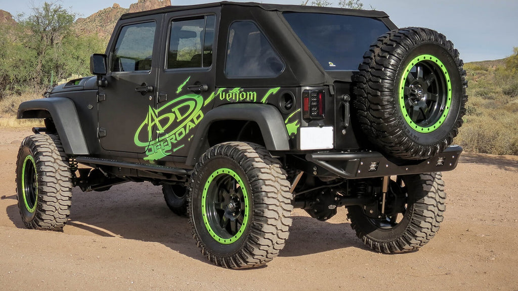 Addictive Desert Designs R952251370103 Venom Rear Bumper Fits Wrangler (JK)