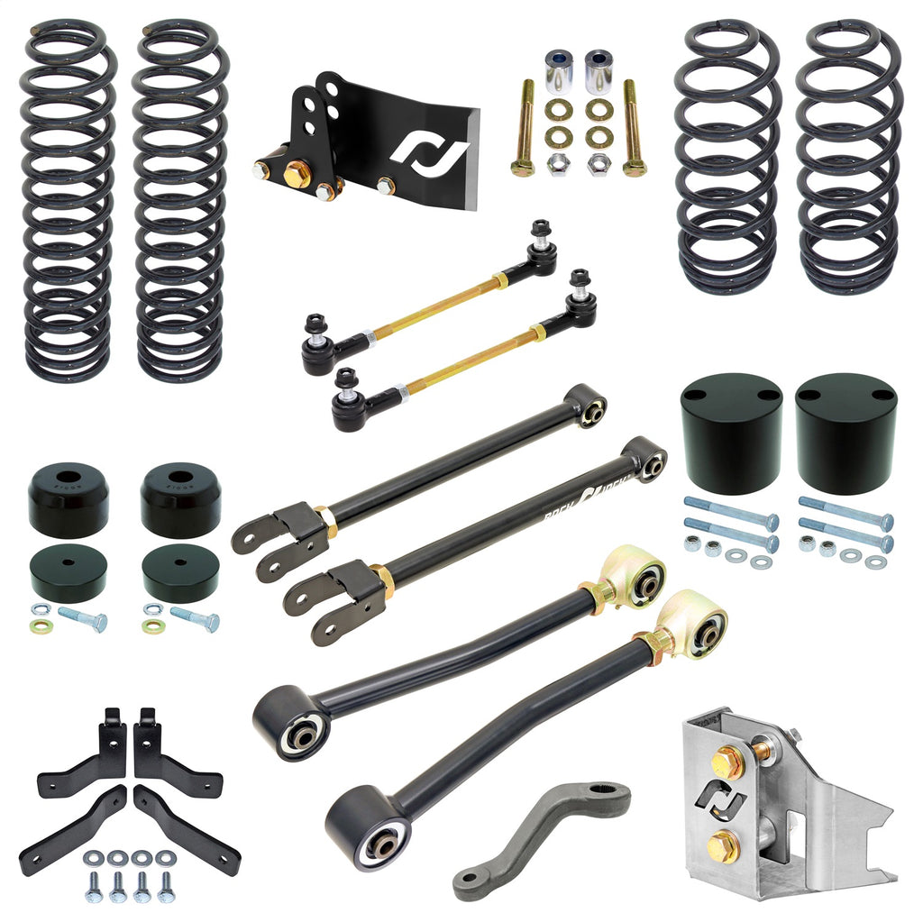 RockJock RJ-JK2DR0-101 Johnny Joint Suspension Lift Kit Fits Wrangler (JK)