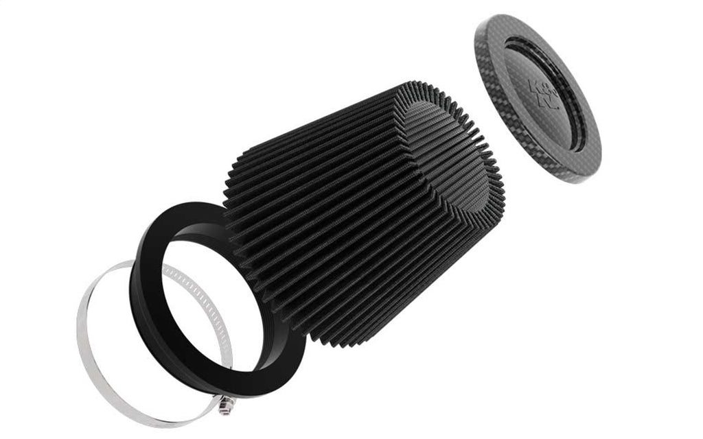 K&N Filters RP-3134HBK Universal Clamp On Air Filter