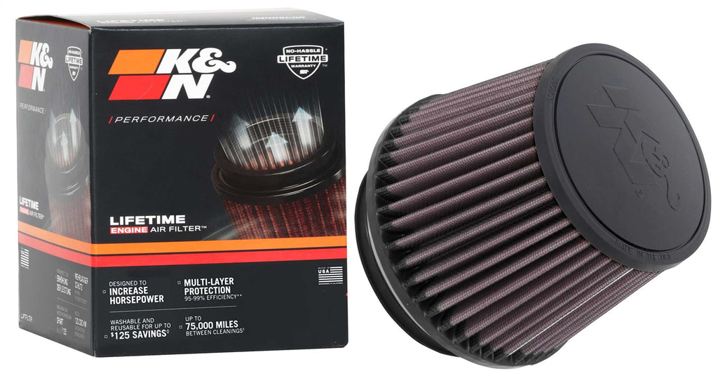 K&N Filters RU-1005 Universal Clamp On Air Filter