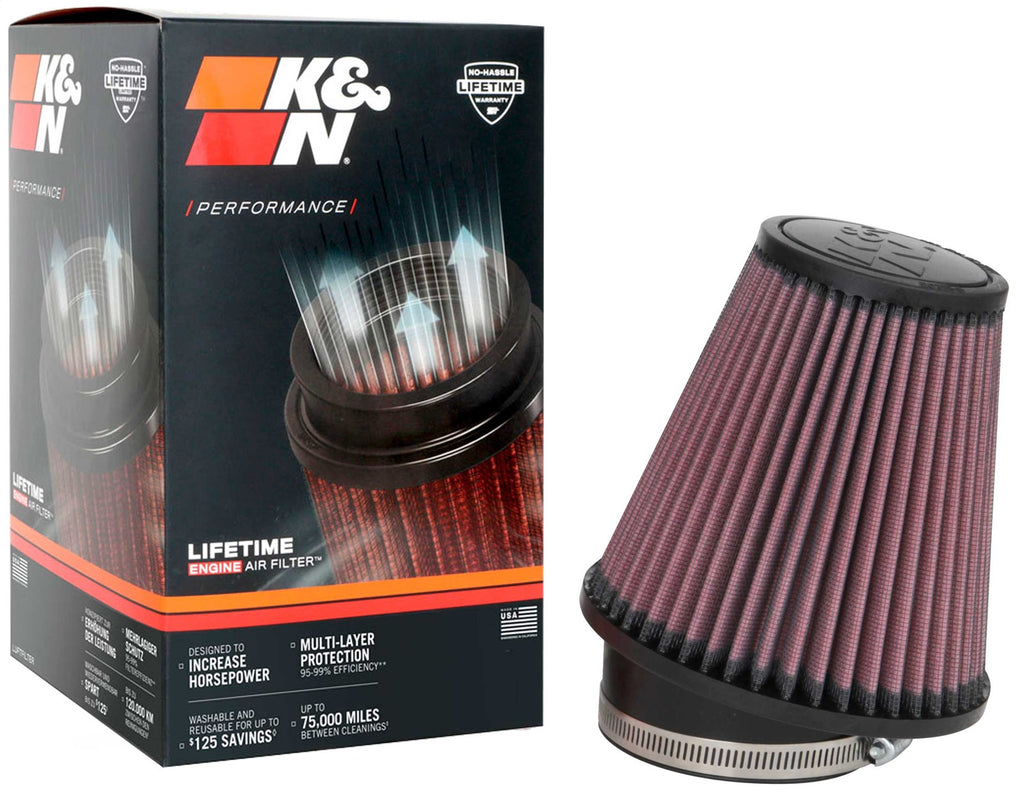 K&N Filters RU-1035 Universal Clamp On Air Filter