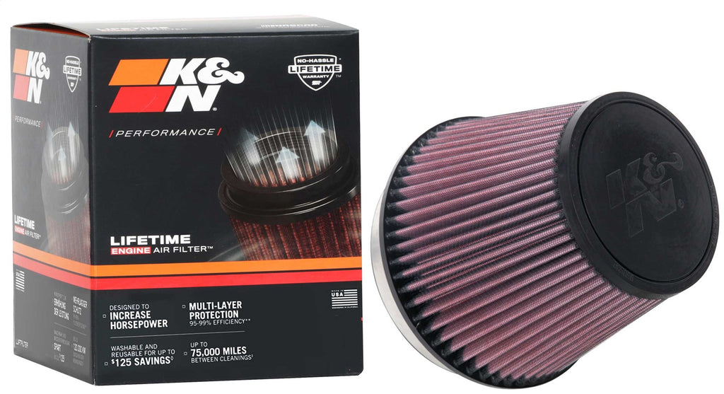 K&N Filters RU-1036 Universal Clamp On Air Filter