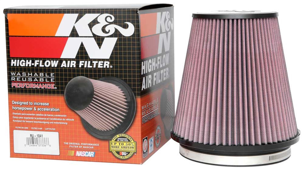 K&N Filters RU-1041 Universal Clamp On Air Filter