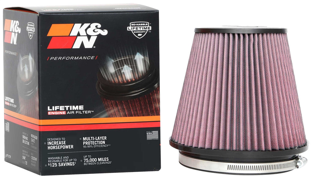 K&N Filters RU-1042 Universal Clamp On Air Filter