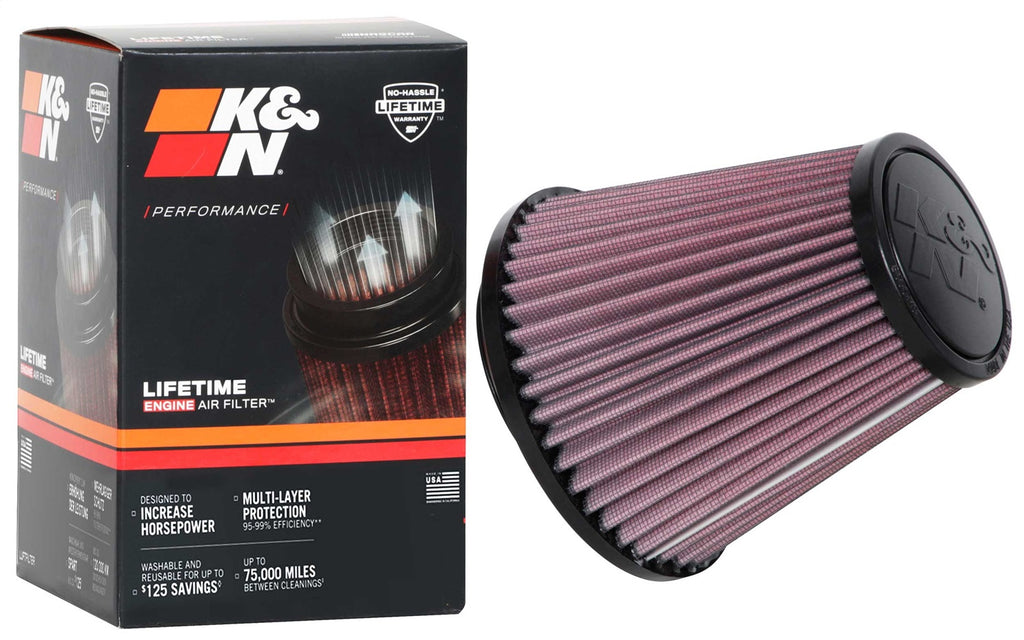 K&N Filters RU-1637 Universal Clamp On Air Filter