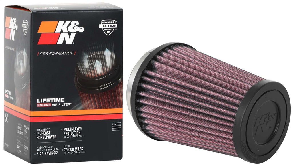 K&N Filters RU-2600 Universal Clamp On Air Filter