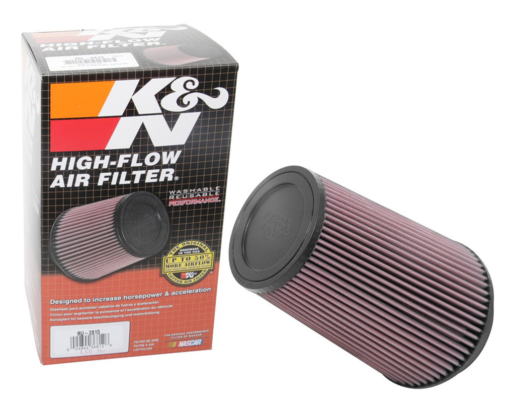 K&N Filters RU-2815 Universal Clamp On Air Filter