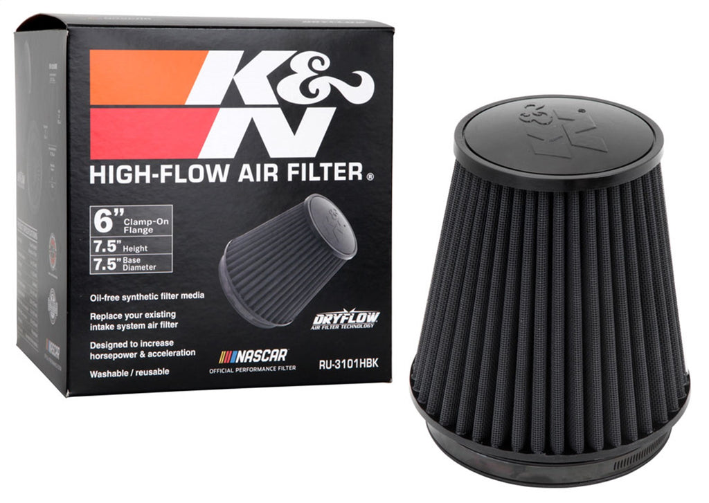 K&N Filters RU-3101HBK Universal Air Cleaner Assembly