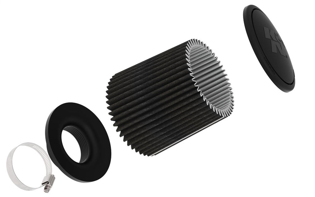 K&N Filters RU-3108HBK Universal Clamp On Air Filter