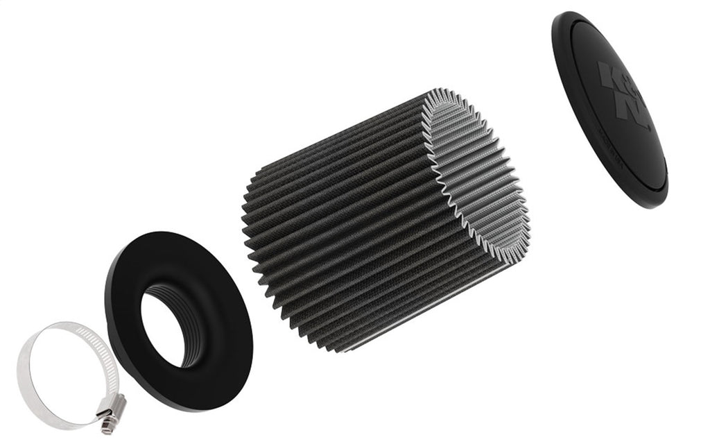K&N Filters RU-3110HBK Universal Clamp On Air Filter