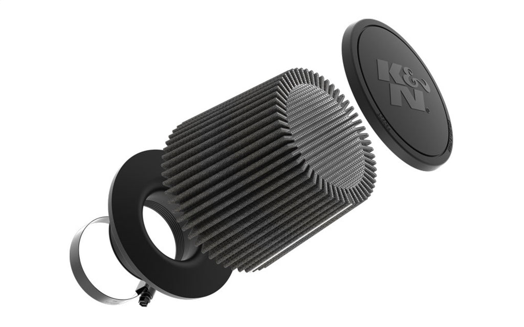 K&N Filters RU-3126HBK Universal Clamp On Air Filter