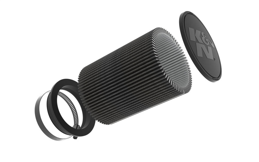 K&N Filters RU-3127HBK Universal Clamp On Air Filter
