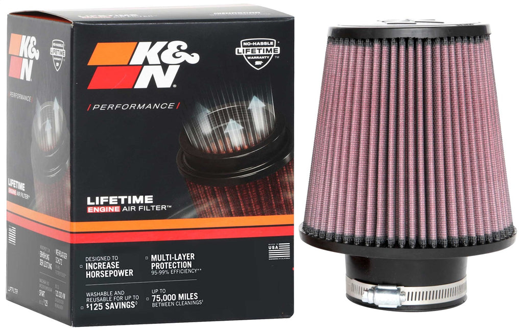 K&N Filters RU-4180 Universal Clamp On Air Filter