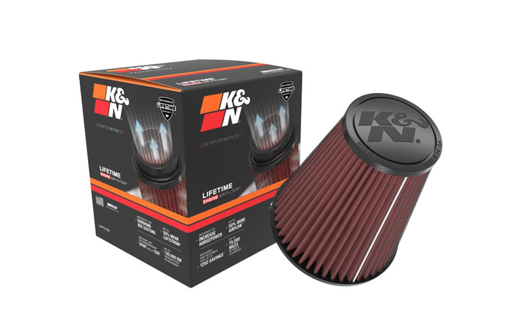 K&N Filters RU-4470 Universal Clamp On Air Filter