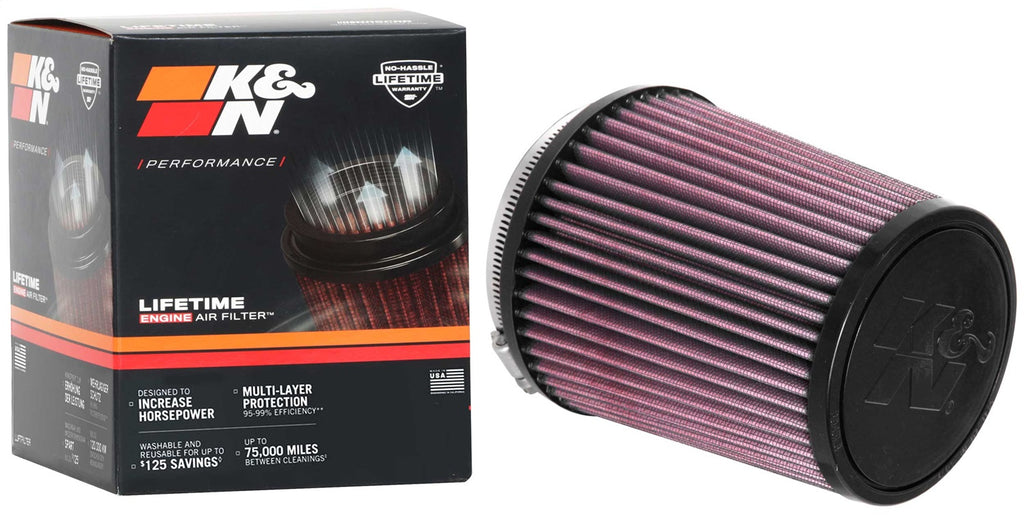 K&N Filters RU-4550 Universal Clamp On Air Filter