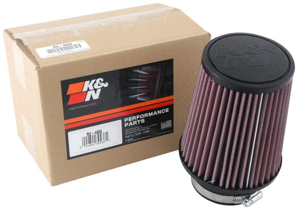 K&N Filters RU-4650 Universal Clamp On Air Filter