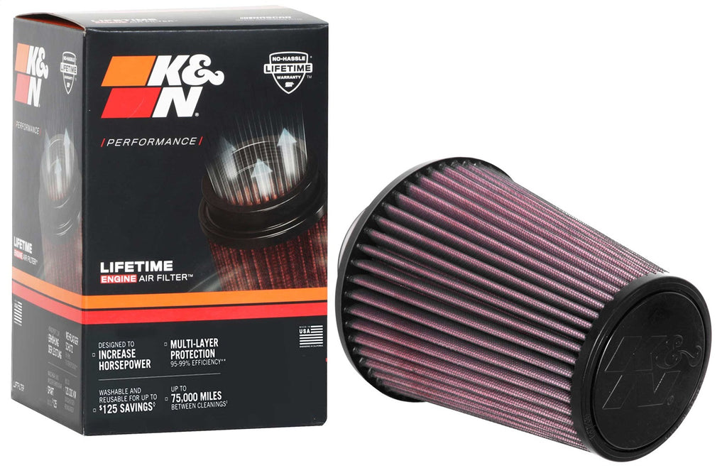 K&N Filters RU-4700 Universal Clamp On Air Filter