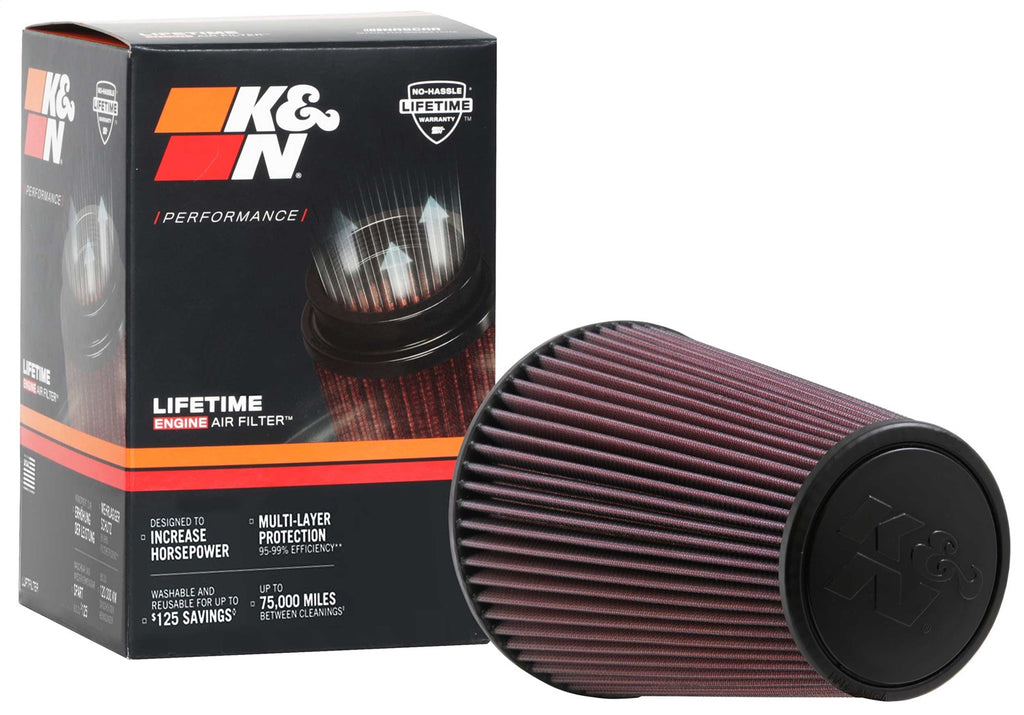 K&N Filters RU-5046 Universal Clamp On Air Filter