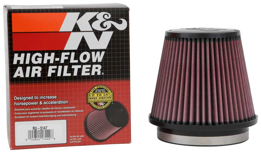 K&N Filters RU-5147 Universal Air Cleaner Assembly