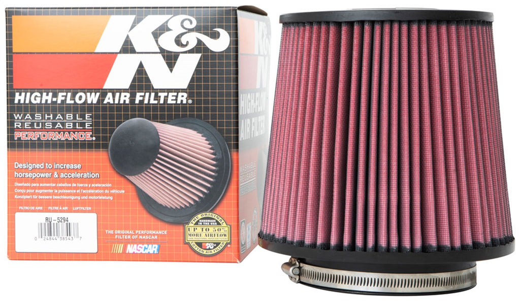 K&N Filters RU-5294 Universal Clamp On Air Filter