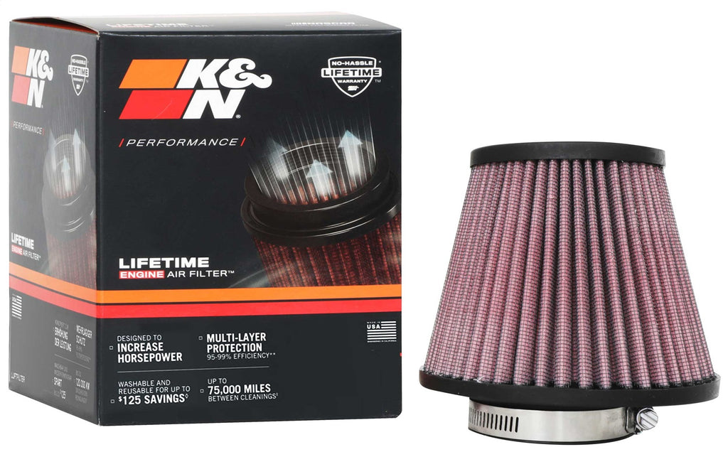 K&N Filters RU-8490 Universal Clamp On Air Filter