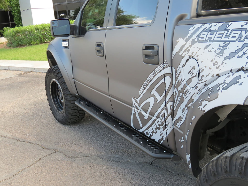 Addictive Desert Designs S01350NA01NA Rock Slider Side Steps Fits 04-14 F-150