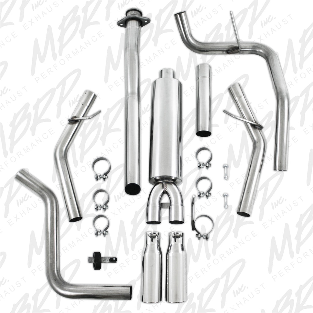 MBRP Exhaust S5212304 Pro Series Cat Back Exhaust System Fits 09-10 F-150