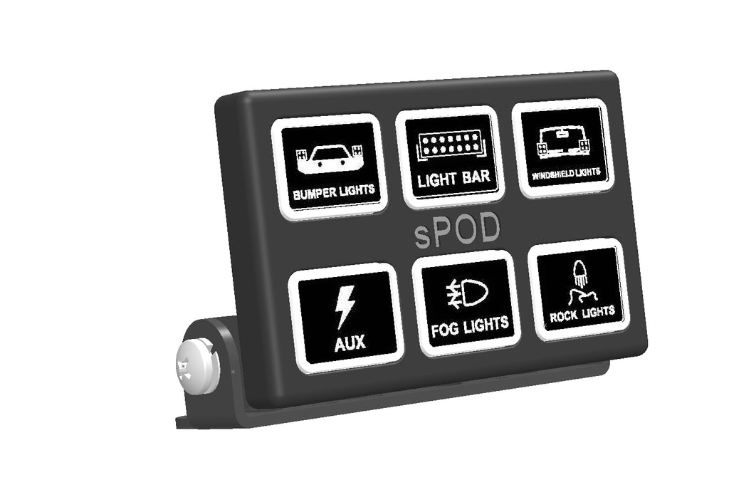 sPOD SL-M6-UNI-36 SourceLT w Mini6 for Universal w 36 in. Battery Cables