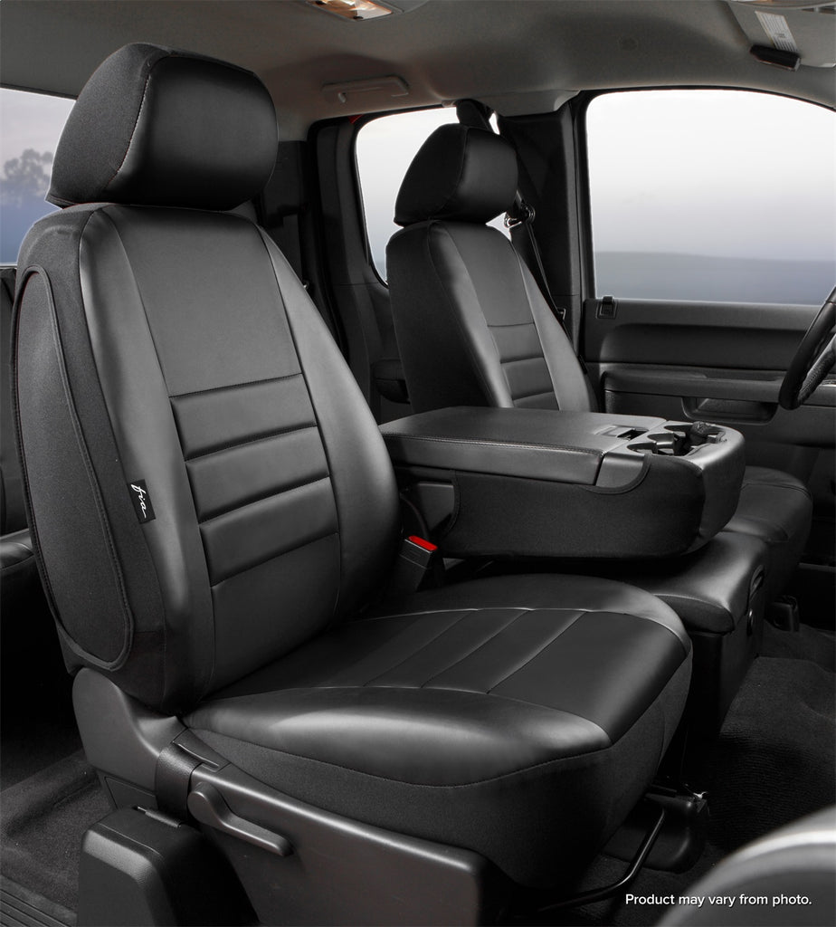 Fia SL67-29 BLK/BLK LeatherLite Custom Seat Cover