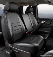 Load image into Gallery viewer, Fia SL67-35 BLK/BLK LeatherLite Custom Seat Cover