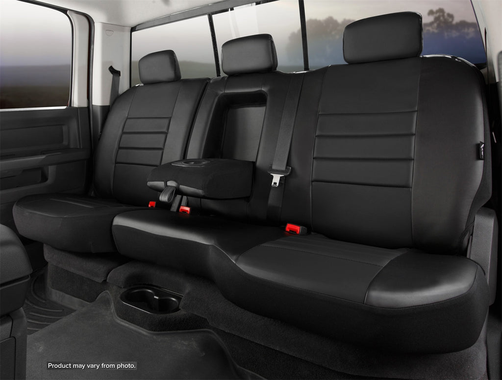 Fia SL62-24 BLK/BLK LeatherLite Custom Seat Cover