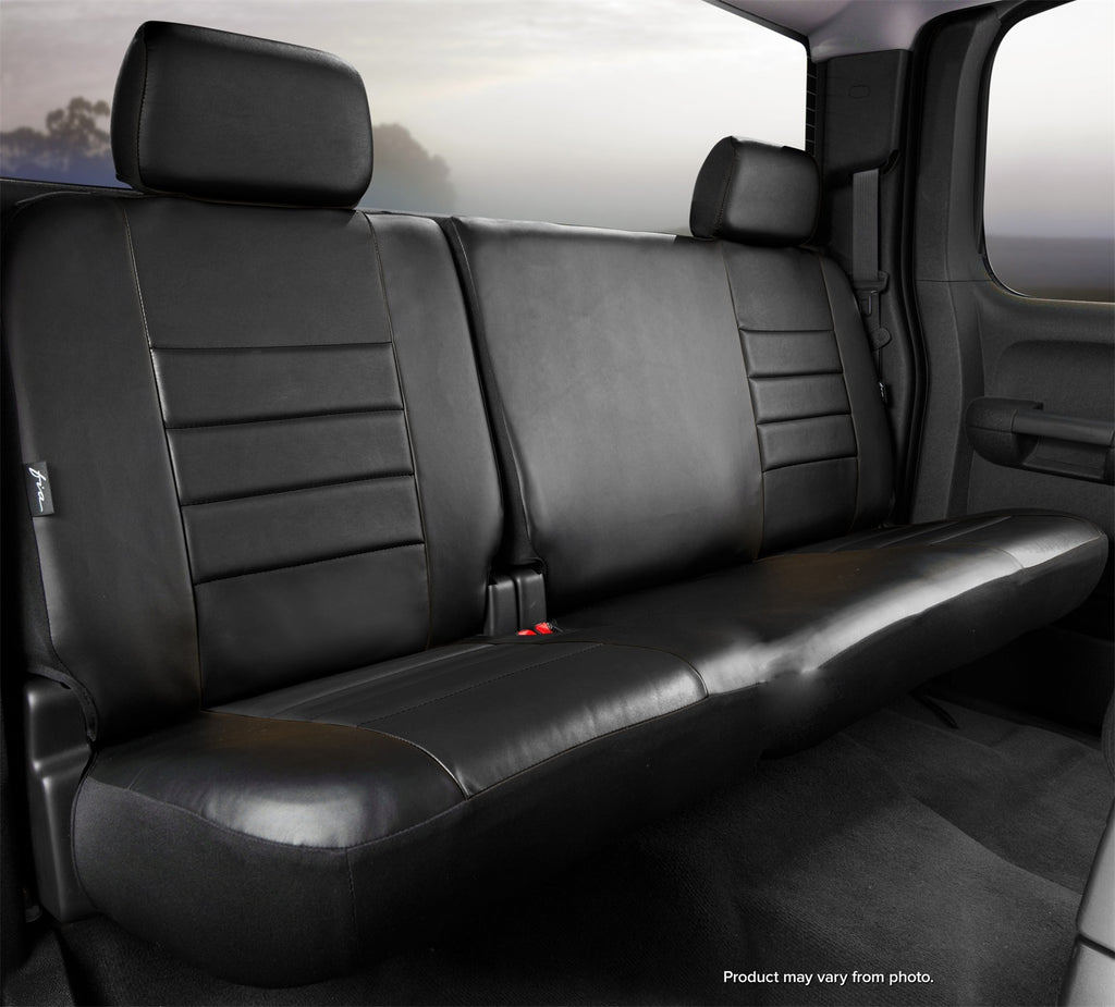 Fia SL62-23 BLK/BLK LeatherLite Custom Seat Cover Fits 04-11 Canyon Colorado