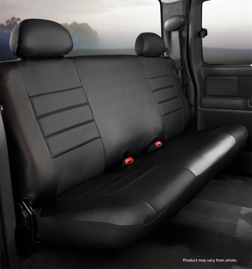 Fia SL67-21 BLK/BLK LeatherLite Custom Seat Cover