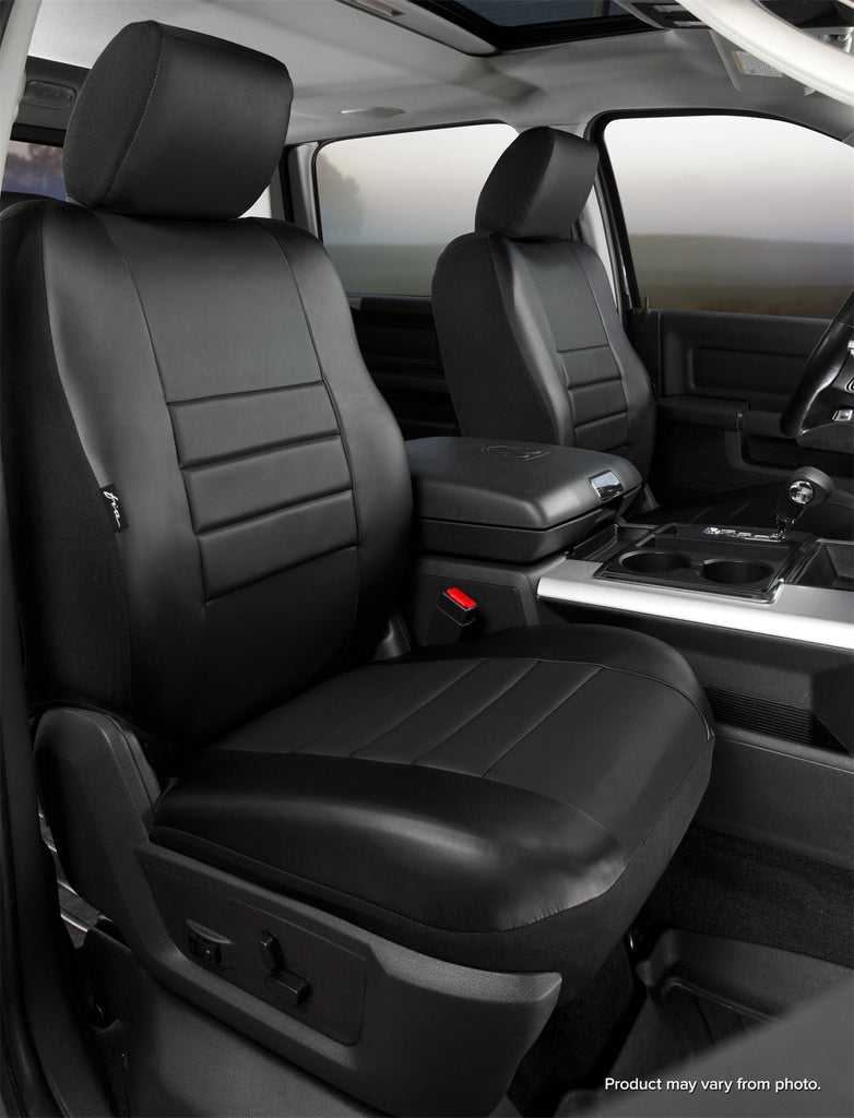 Fia SL67-27 BLK/BLK LeatherLite Custom Seat Cover